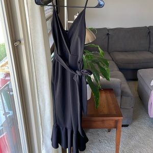 Midi straps fishtail dress